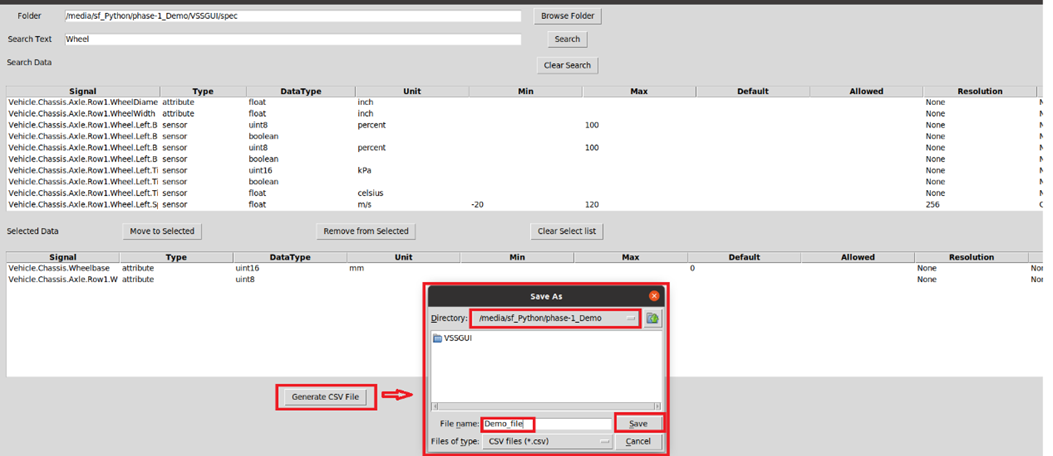 Generate CSV